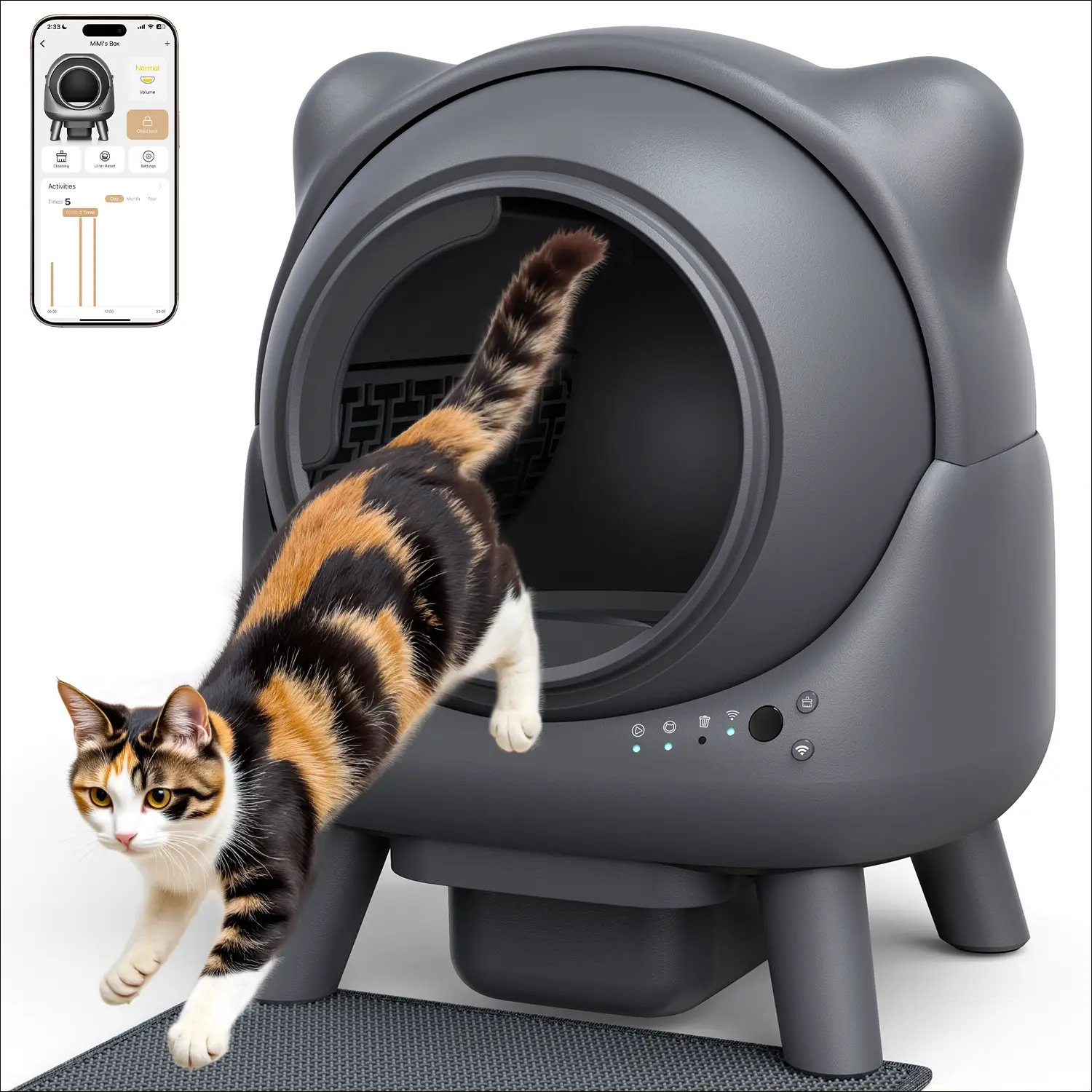 FEELNEEDY 4073B, arenero automático para gatos